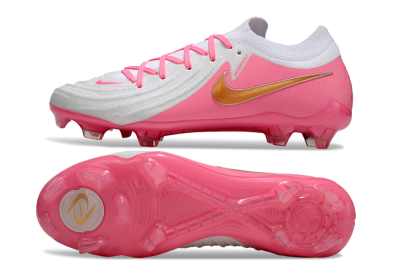 Men's Nike Phantom GX Elite FG Football Boots - White/Pink/Gold