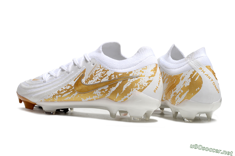 Men's Nike Phantom GX Elite FG Football Boots - White/Gold 6