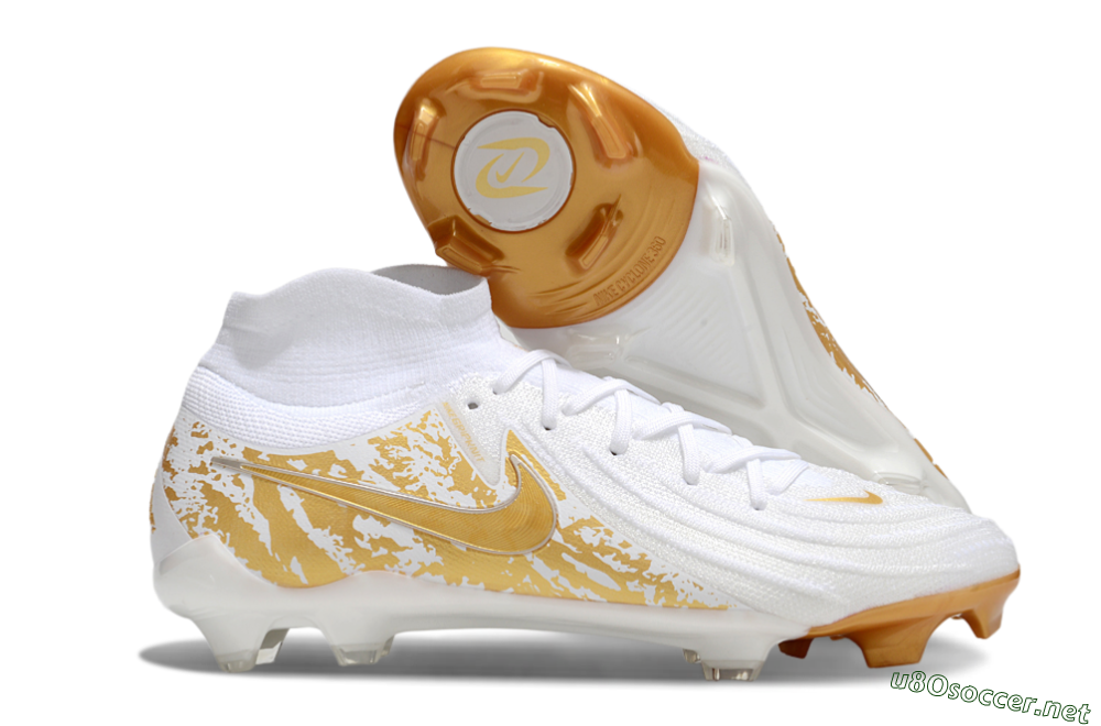 Men's Nike Phantom Luna Elite NU FG Football Boots - White/Gold 2