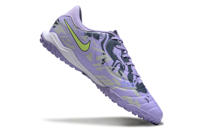 Men's Nike Tiempo Legend 10 Academy TF Football Shoes - Purple/Yellow/White