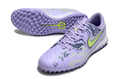 Men's Nike Tiempo Legend 10 Academy TF Football Shoes - Purple/Yellow/White
