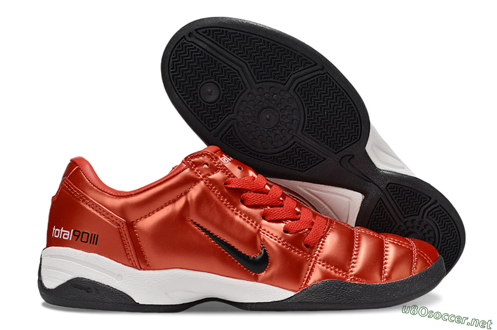 Men's Nike Total 90 II IC Football Shoes - Red/White/Black 2