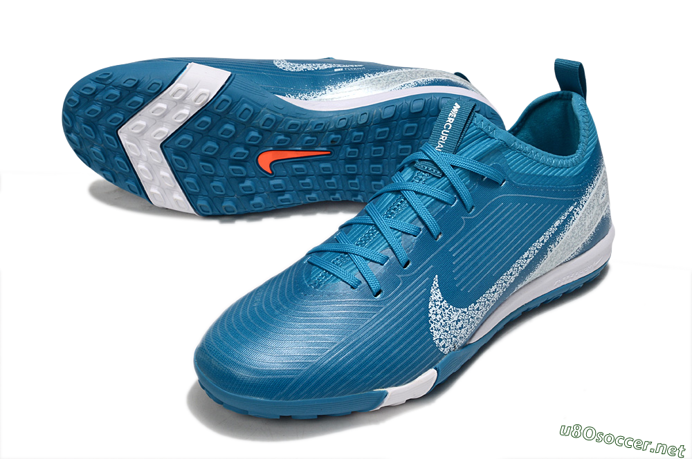 Unisex Nike Air Zoom Mercurial Vapor 16 Pro TF Football Shoes - Blue/White 3