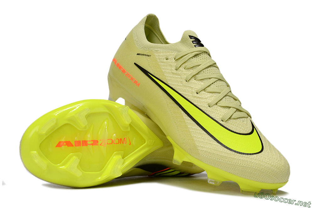 Unisex Nike Air Zoom Mercurial Vapor 16 Elite FG Football Boots - Brown/Yellow/Black 1