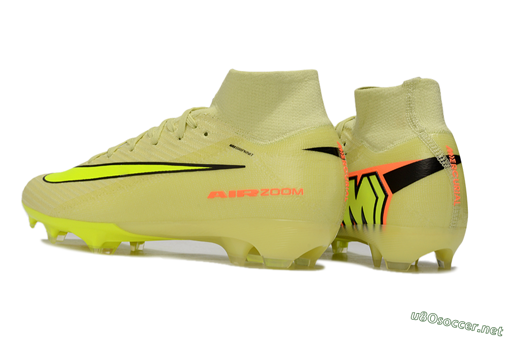Unisex Nike Air Zoom Mercurial Superfly 10 Elite FG Football Boots - Brown/Yellow/Black 4