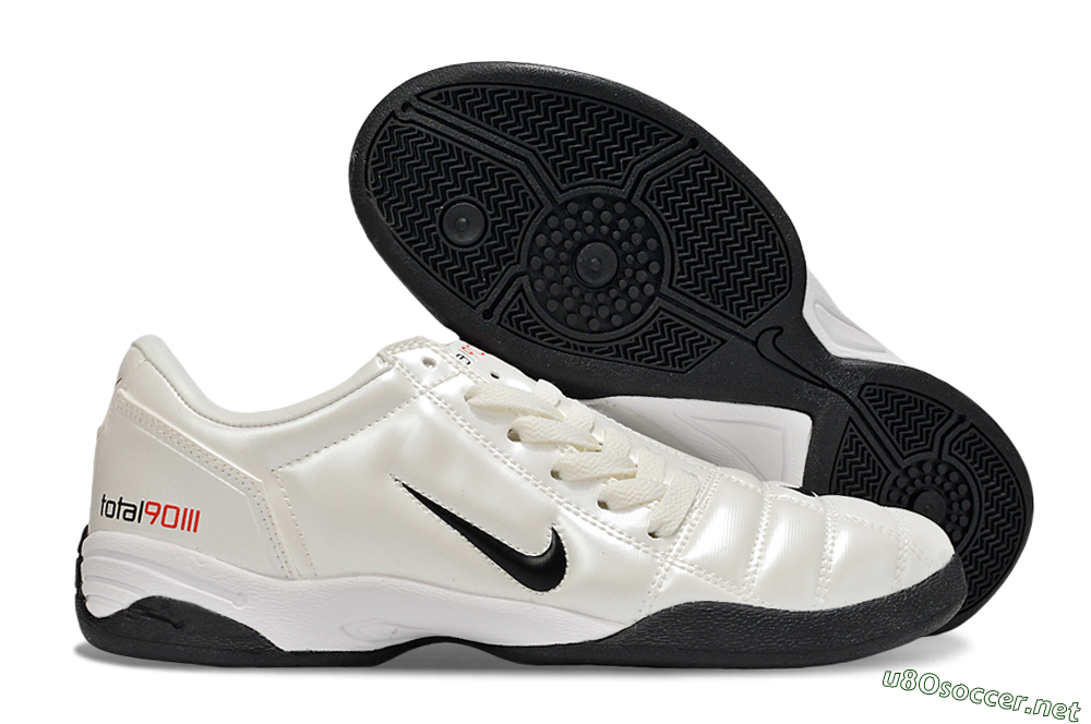 Men's Nike Total 90 II IC Football Shoes - Beige/Black/White 2