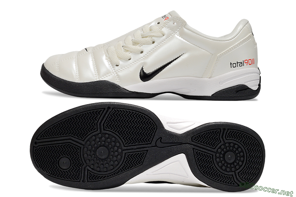 Men's Nike Total 90 II IC Football Shoes - Beige/Black/White 1