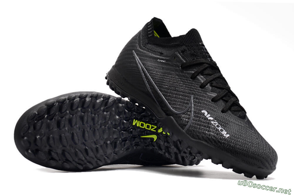 Men's Nike Air Zoom Mercurial Vapor 16 Elite TF Football Shoes - Black/White/Yellow 1