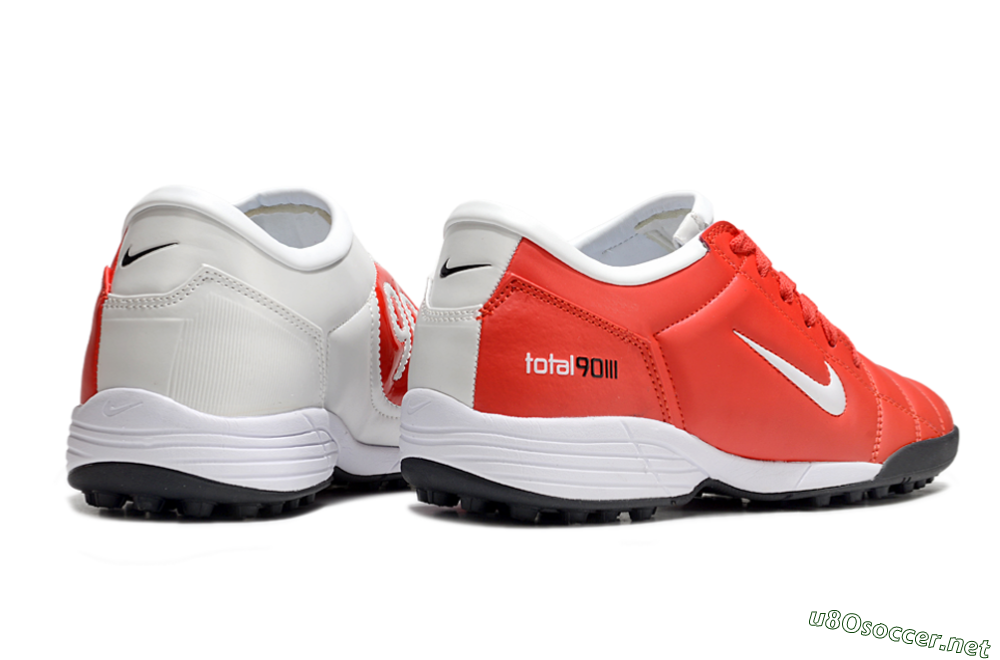 Unisex Nike Total 90 II TF Football Shoes - Red/White/Black 6