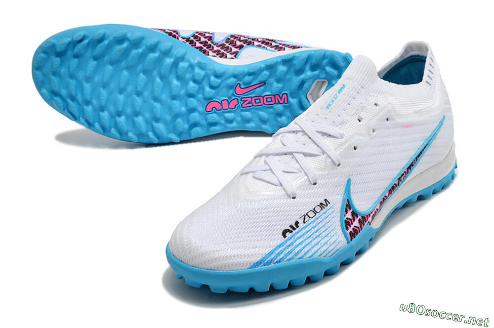 Unisex Nike Air Zoom Mercurial Vapor 16 Elite TF Football Shoes - White/Red/Blue 3