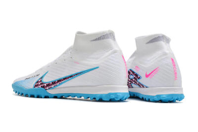 Unisex Nike Air Zoom Mercurial Superfly 10 Elite TF Football Shoes - White/Blue/Red