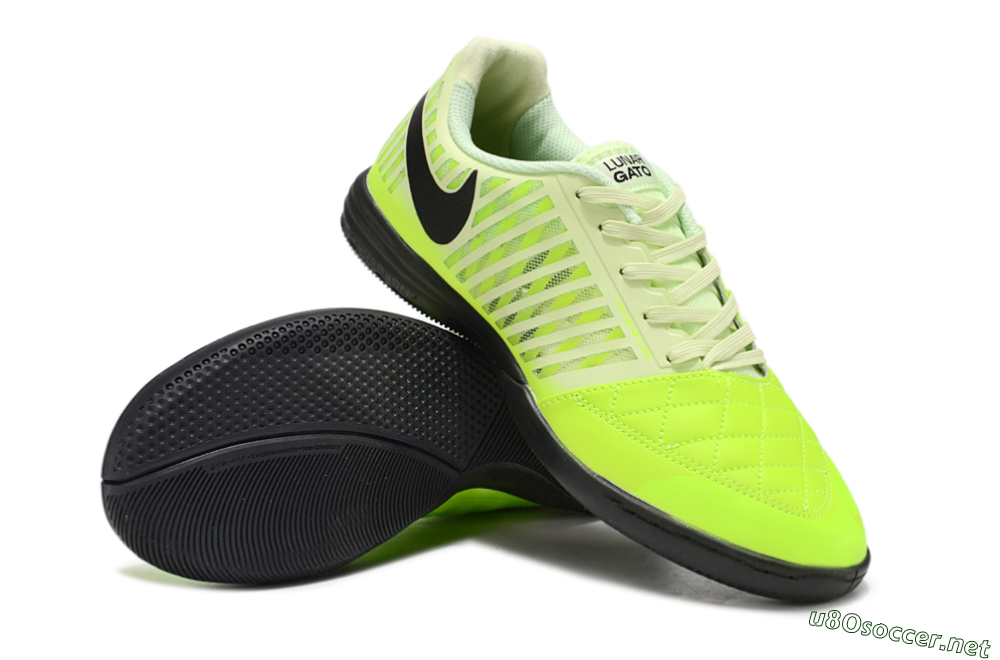 Unisex Nike Lunar Gato 2 IC Football Shoes - Yellow/Black 4