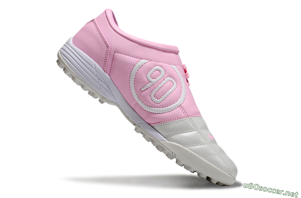 Unisex Nike Total 90 II TF Football Shoes - Beige/Pink/White 4