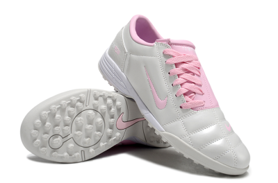 Unisex Nike Total 90 II TF Football Shoes - Beige/Pink/White