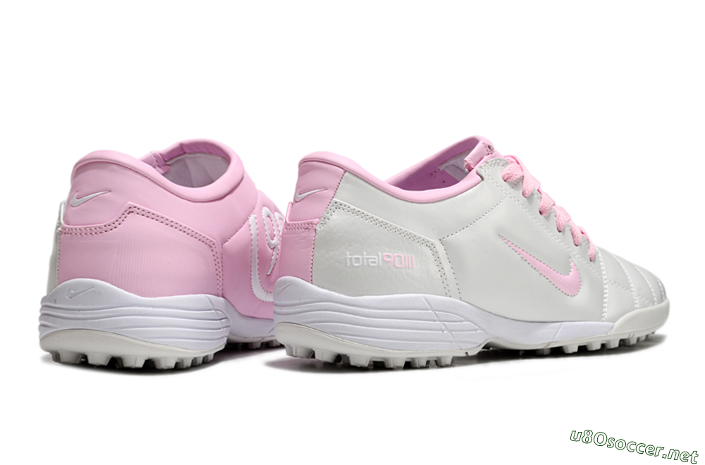 Unisex Nike Total 90 II TF Football Shoes - Beige/Pink/White 6