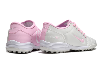 Unisex Nike Total 90 II TF Football Shoes - Beige/Pink/White