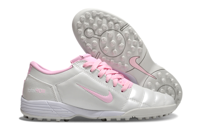 Unisex Nike Total 90 II TF Football Shoes - Beige/Pink/White