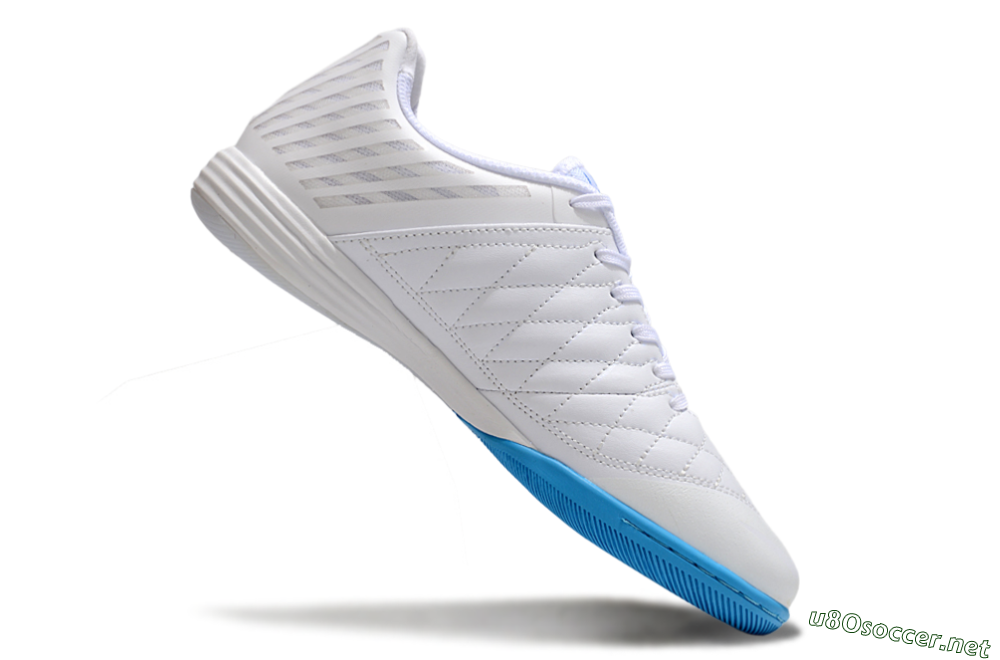 Unisex Nike Lunar Gato 2 IC Football Shoes - White/Blue 5
