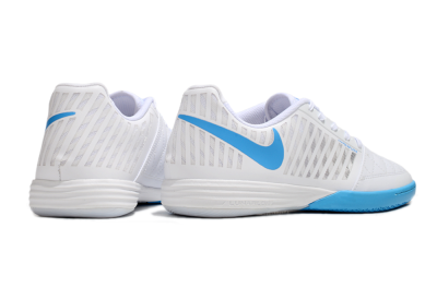 Unisex Nike Lunar Gato 2 IC Football Shoes - White/Blue