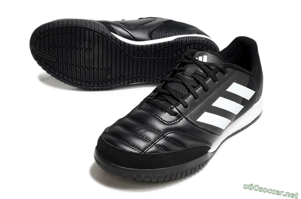 Men's Adidas Top Sala IC Football Shoes - Black/White 3