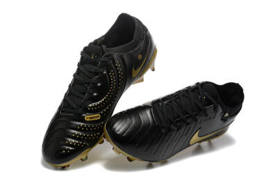 Men's Nike Tiempo Legend 10 Elite FG Football Boots - Black/Gold