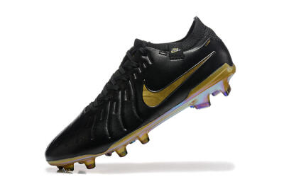 Men's Nike Tiempo Legend 10 Elite FG Football Boots - Black/Gold
