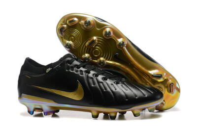 Men's Nike Tiempo Legend 10 Elite FG Football Boots - Black/Gold