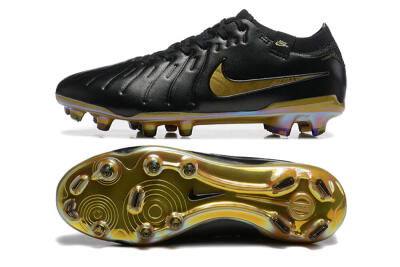 Men's Nike Tiempo Legend 10 Elite FG Football Boots - Black/Gold