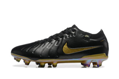 Men's Nike Tiempo Legend 10 Elite FG Football Boots - Black/Gold