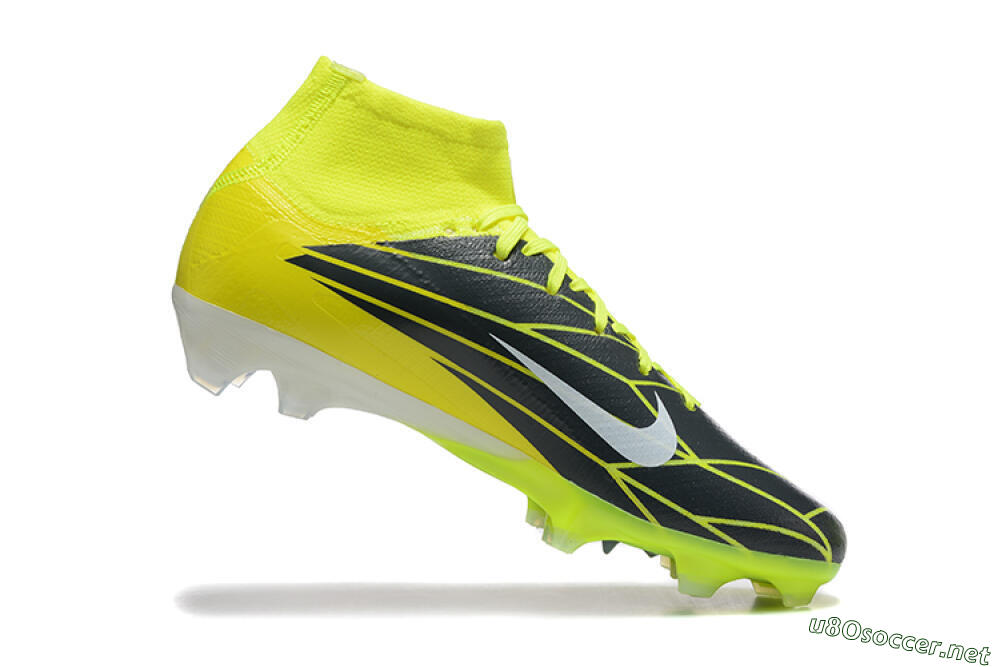 Men's Nike Air Zoom Mercurial Superfly 10 Elite FG Football Boots - Yellow/Black/White 7