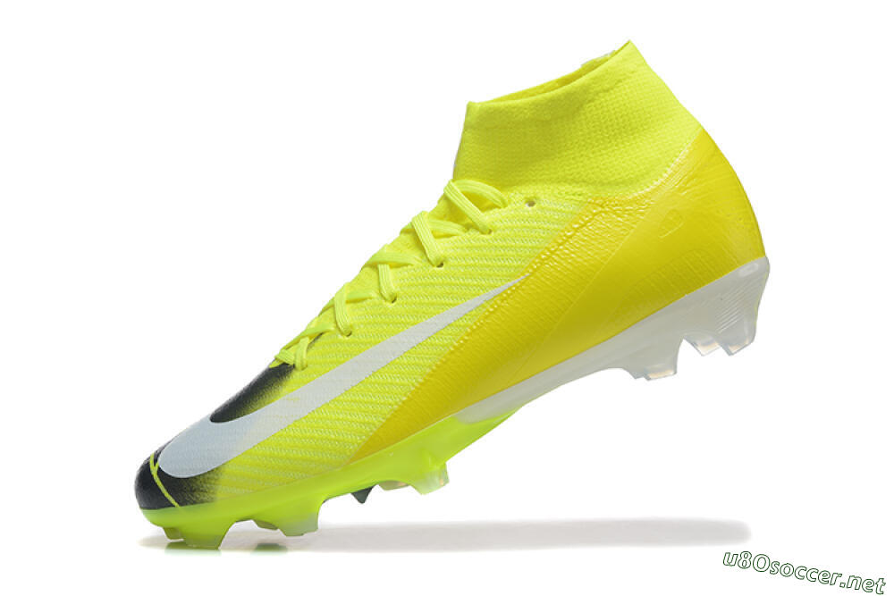 Men's Nike Air Zoom Mercurial Superfly 10 Elite FG Football Boots - Yellow/Black/White 8