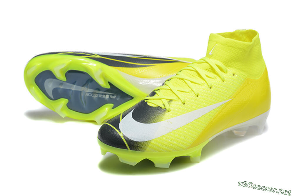 Men's Nike Air Zoom Mercurial Superfly 10 Elite FG Football Boots - Yellow/Black/White 3