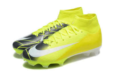 Men's Nike Air Zoom Mercurial Superfly 10 Elite FG Football Boots - Yellow/Black/White