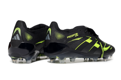 Unisex Adidas Predator 25 Elite Foldover Tongue FG Football Boots - Black/Yellow