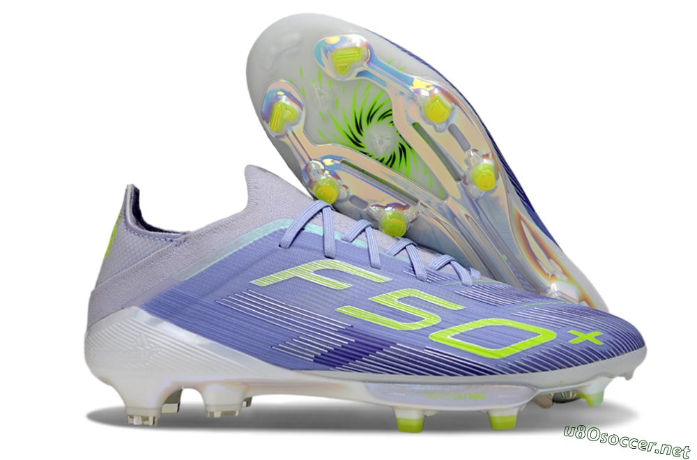 Men's Adidas F50+ Elite Lightstrike Pro FG Football Boots - Blue/Yellow 2