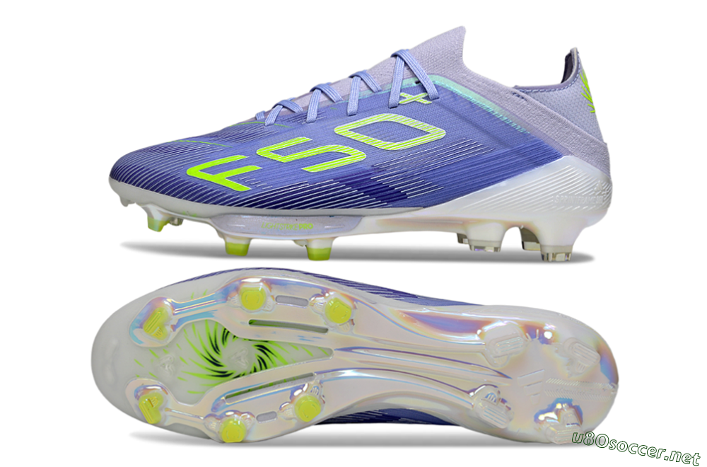 Men's Adidas F50+ Elite Lightstrike Pro FG Football Boots - Blue/Yellow 1