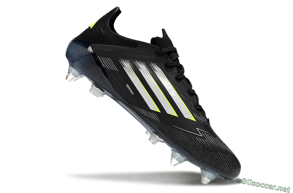 Men's Adidas F50 Elite SG Football Boots - Black/Silver/Yellow 4