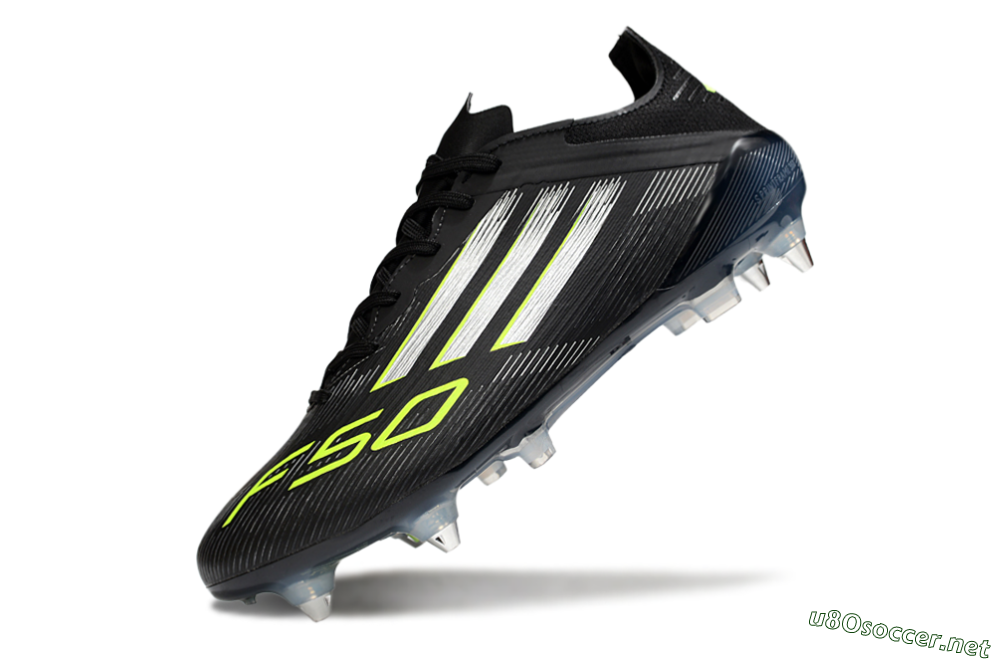 Men's Adidas F50 Elite SG Football Boots - Black/Silver/Yellow 5