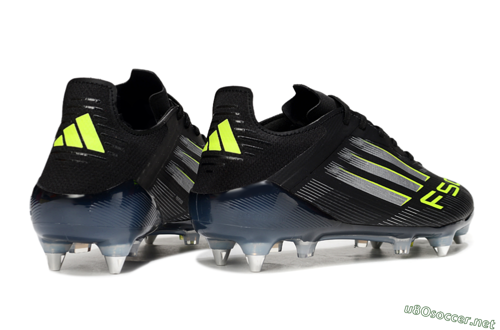 Men's Adidas F50 Elite SG Football Boots - Black/Silver/Yellow 6