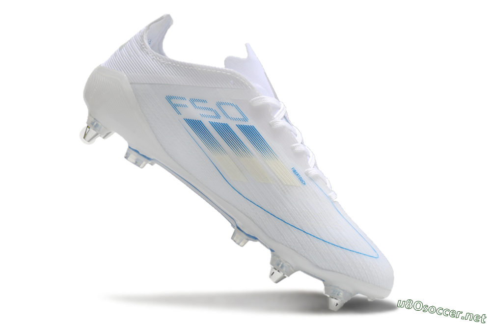 Men's Adidas F50 Elite SG Football Boots - White/Blue 4