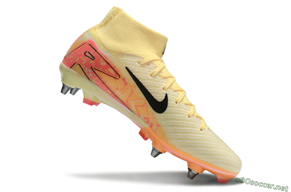 Men's Nike Air Zoom Mercurial Superfly 10 Elite SG Football Boots - Yellow/Black/Red 4