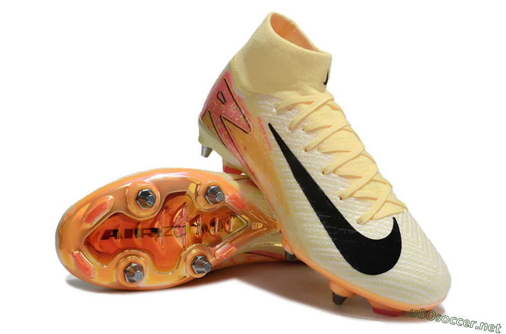 Men's Nike Air Zoom Mercurial Superfly 10 Elite SG Football Boots - Yellow/Black/Red 3