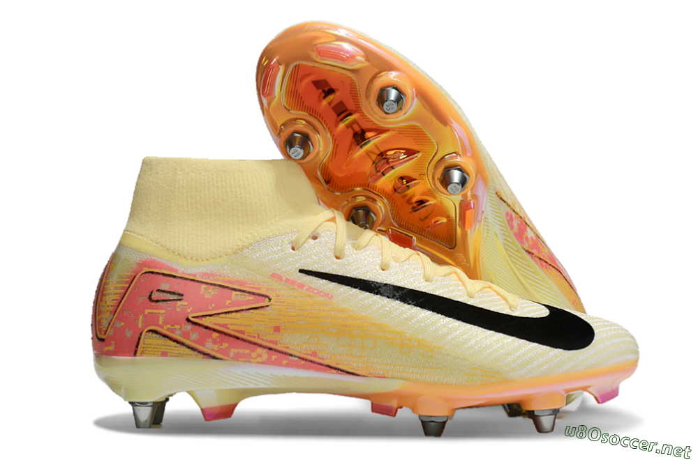 Men's Nike Air Zoom Mercurial Superfly 10 Elite SG Football Boots - Yellow/Black/Red 2