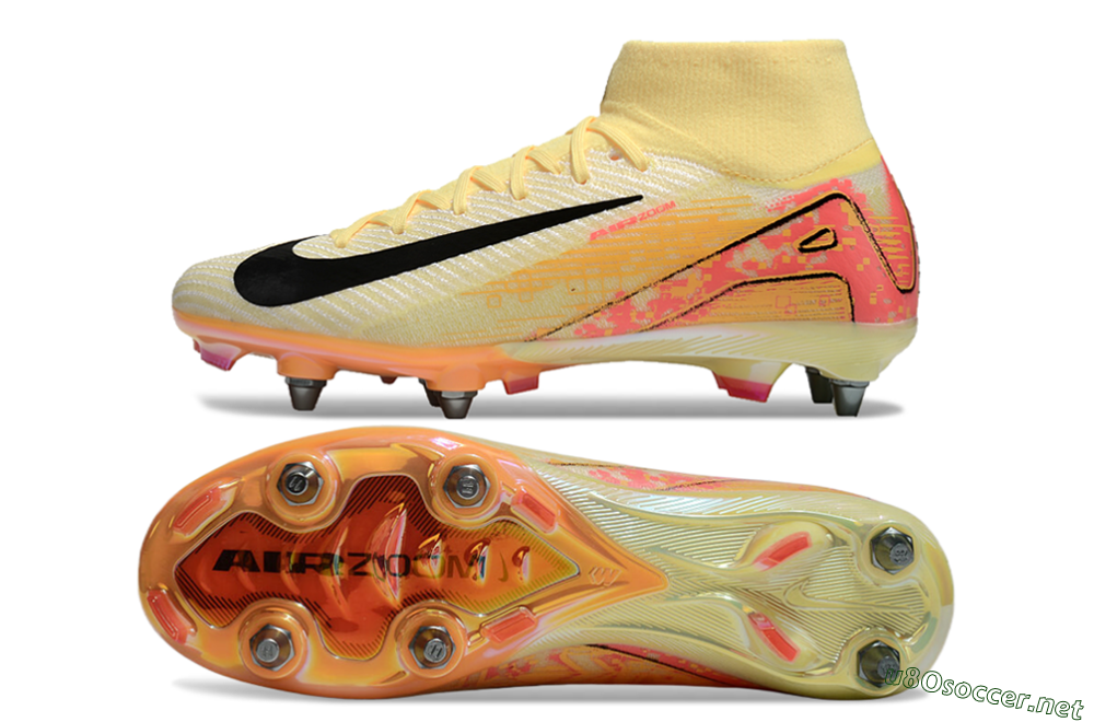 Men's Nike Air Zoom Mercurial Superfly 10 Elite SG Football Boots - Yellow/Black/Red 1