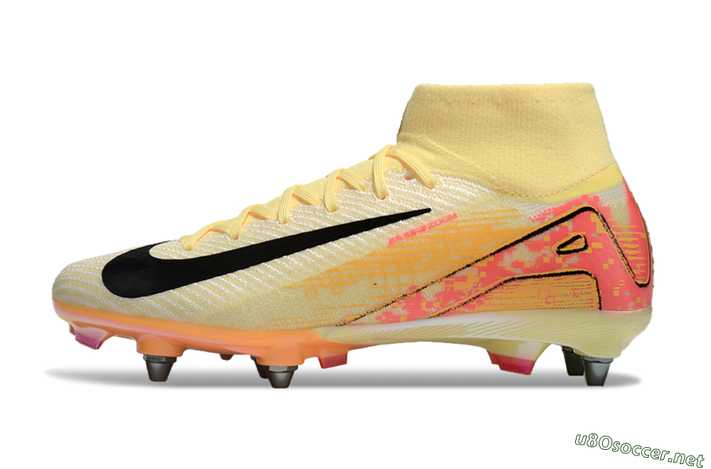 Men's Nike Air Zoom Mercurial Superfly 10 Elite SG Football Boots - Yellow/Black/Red 0