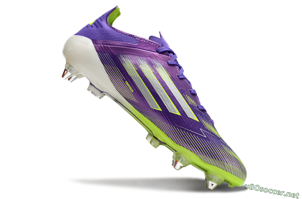 Men's Adidas F50 Elite SG Football Boots - Purple/Silver/Yellow 4