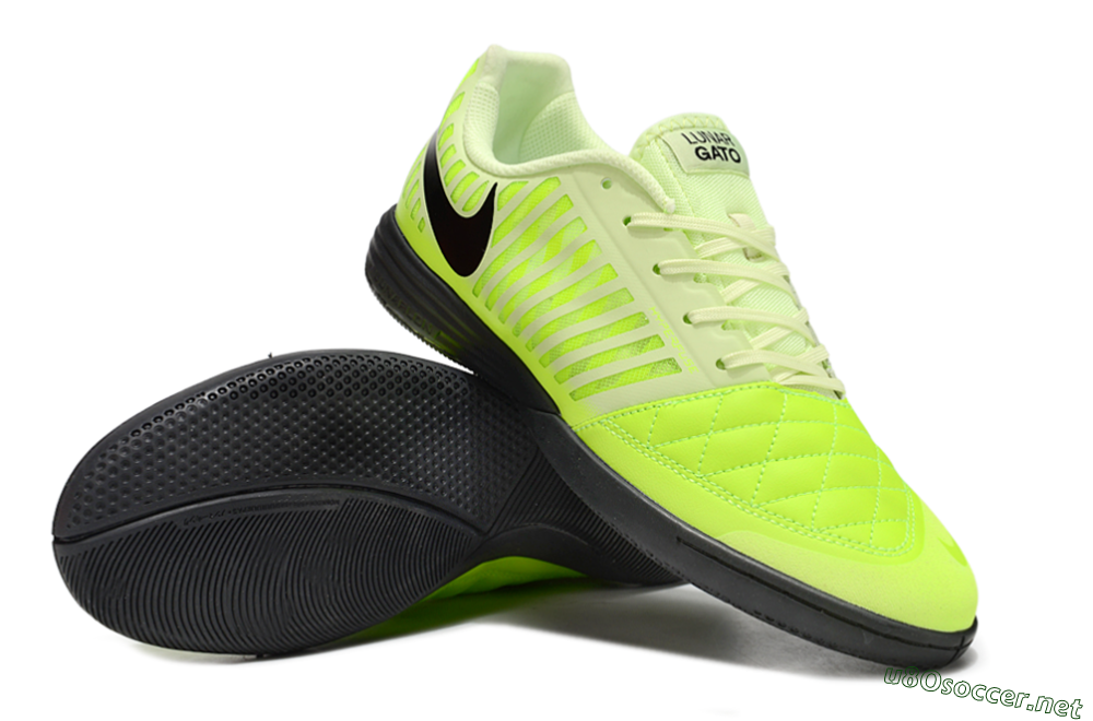 Unisex Nike Lunar Gato 2 IC Football Shoes - Yellow/Black 3