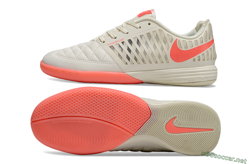 Unisex Nike Lunar Gato 2 IC Football Shoes - Beige/Red 1