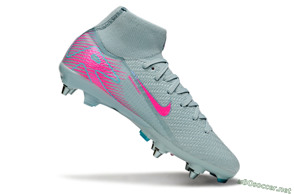 Men's Nike Air Zoom Mercurial Superfly 10 Elite SG Football Boots - Jade/Pink 4