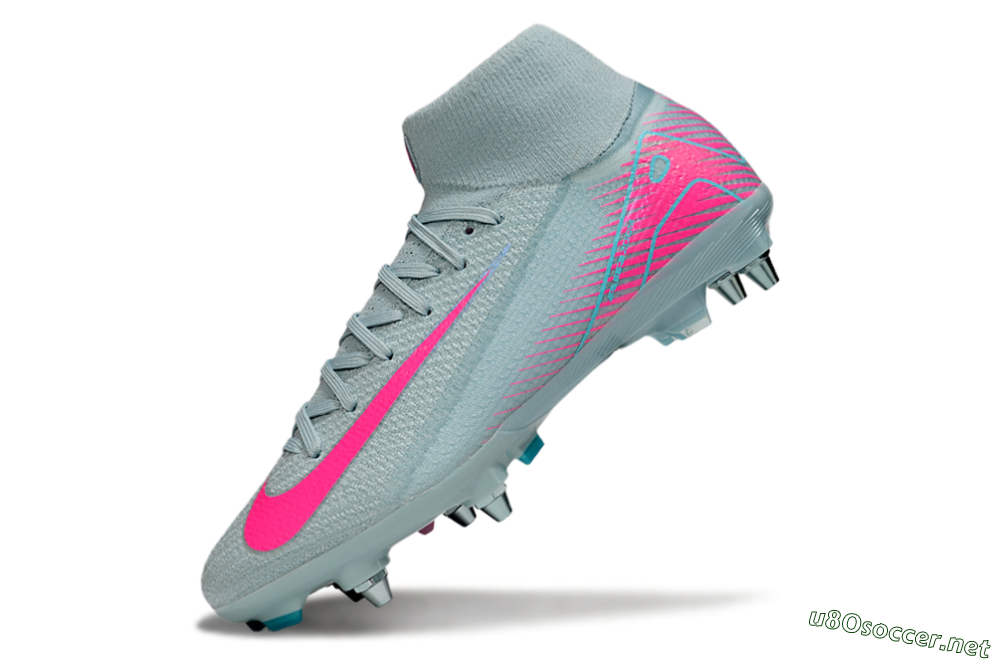 Men's Nike Air Zoom Mercurial Superfly 10 Elite SG Football Boots - Jade/Pink 5